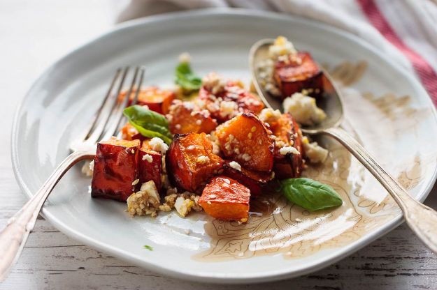 zucca arrostita insalata