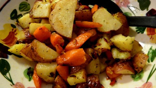 Padellata di patate, zucca e rape