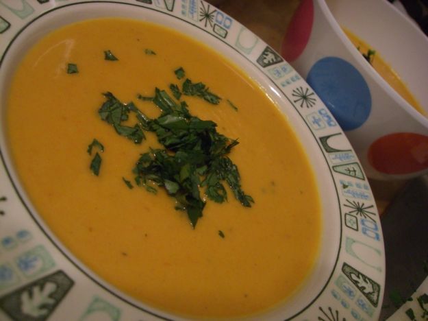 zuppa di carote allo zenzero