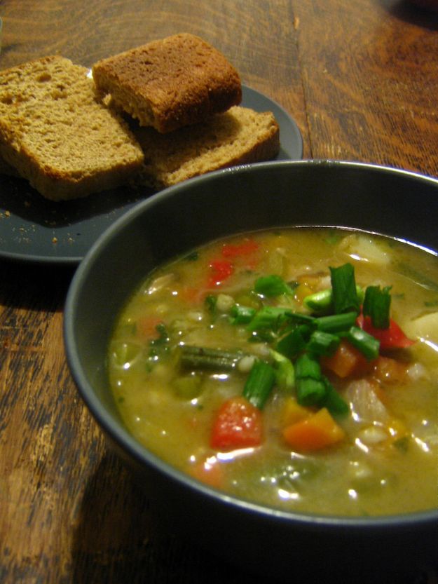 zuppa di farro e verdure